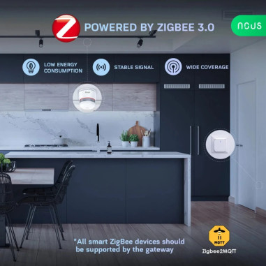 Senzor de Fum Smart ZigBee TUYA NOUS E8