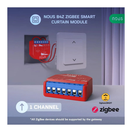 Modul Smart Acționare Jaluzele/ Rulouri ZigBee TUYA NOUS B4Z