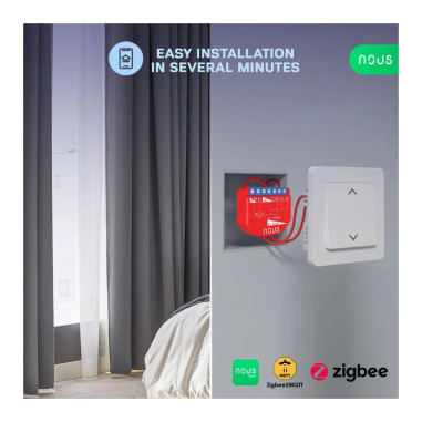 Modul Smart Acționare Jaluzele/ Rulouri ZigBee TUYA NOUS B4Z