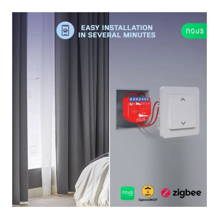 Modul Smart Acționare Jaluzele/ Rulouri ZigBee TUYA NOUS B4Z