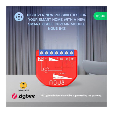 Modul Smart Acționare Jaluzele/ Rulouri ZigBee TUYA NOUS B4Z