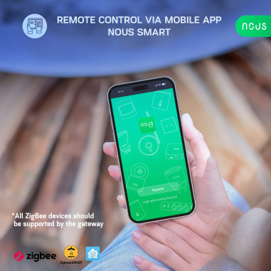 Modul Smart 1 Canal 20A cu Montaj pe Șină DIN ZigBee TUYA NOUS D2Z