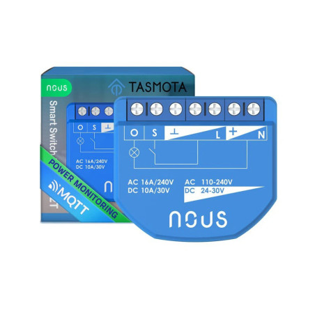 Modul Smart 1 Canal cu Monitorizare Consum Tasmota NOUS B2T