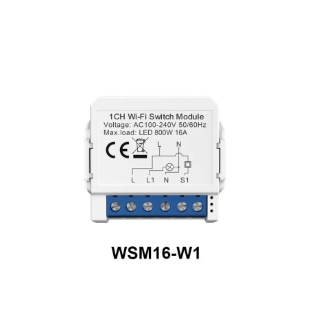 Modul Smart 1 Canal WiFi TUYA Avatto (cu Nul)