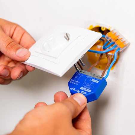 Shelly 1 Gen4 - Modul Smart 1 Canal Dry Contact, Montaj in Doză (WiFi, Bluetooth, Zigbee, Matter)