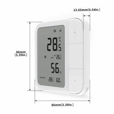 Senzor de Temperatură și Umiditate cu afișaj LCD Smart ZigBee și Thread AQARA W100