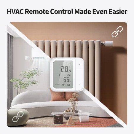 Senzor de Temperatură și Umiditate cu afișaj LCD Smart ZigBee și Thread AQARA W100