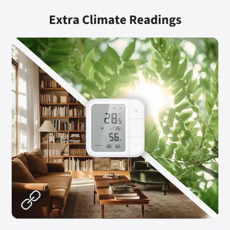 Senzor de Temperatură și Umiditate cu afișaj LCD Smart ZigBee și Thread AQARA W100