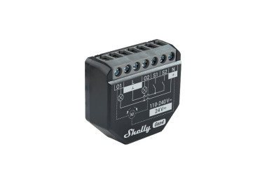 Shelly 2PM Gen4 - Modul Smart 2 Canale cu Monitorizare Consum, Montaj in Doză (WiFi, Bluetooth, Zigbee, Matter)