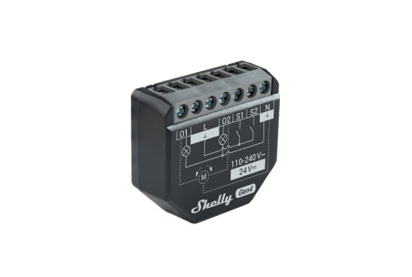 Shelly 2PM Gen4 - Modul Smart 2 Canale cu Monitorizare Consum, Montaj in Doză (WiFi, Bluetooth, Zigbee, Matter)