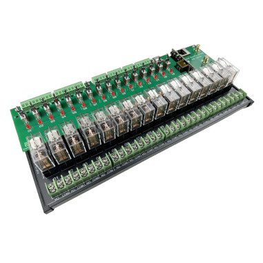 Controller Smart cu Montaj pe șină, 16 canale, ESP32, KinCony E16P