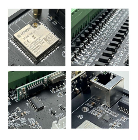 Controller Smart cu Montaj pe șină, 16 canale, ESP32, KinCony E16P