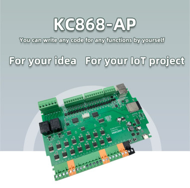 Controller Smart pentru bandă LED cu Montaj pe șină, 16 canale, ESP32, KinCony AP