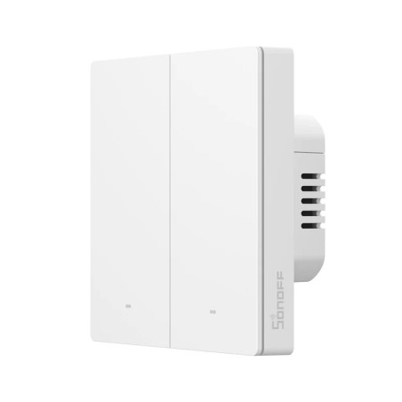 Întrerupător Smart Dublu ZigBee SONOFF ZBM5-2C-86W (cu nul opțional)