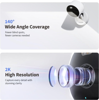 Cameră de Supraveghere interior/ exterior WiFi AQARA Camera G100 Select (CH‑C08DW) - albă
