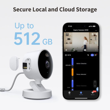 Cameră de Supraveghere interior/ exterior WiFi AQARA Camera G100 Select (CH‑C08D) - neagră