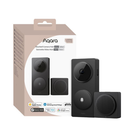 Sonerie Video Smart AQARA G410 Select | Hub Zigbee / Thread / Matter (neagru)