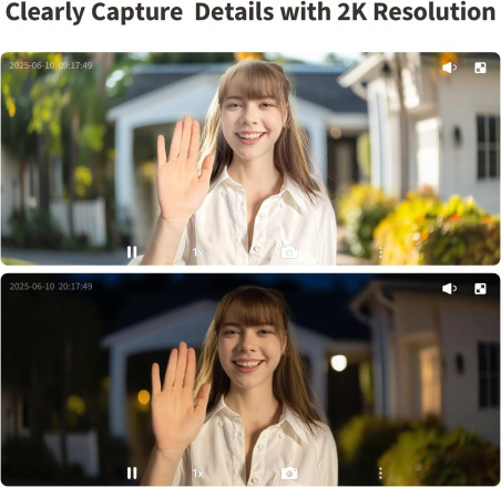 Sonerie Video Smart AQARA G410 Select | Hub Zigbee / Thread / Matter (neagru)