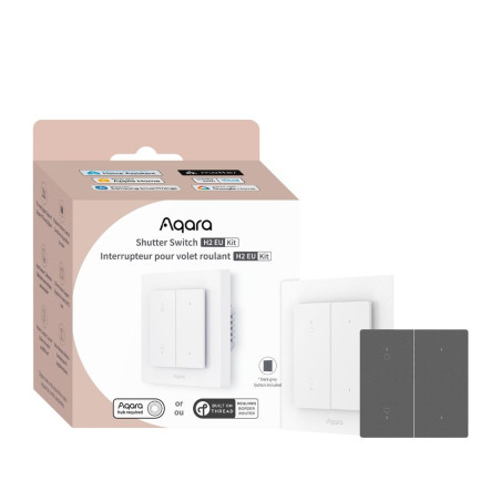 Întrerupător Smart pentru Jaluzele/ Rulouri ZigBee AQARA H2 EU Alb
