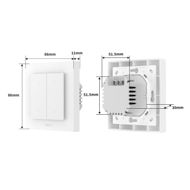 Întrerupător Smart pentru Jaluzele/ Rulouri ZigBee AQARA H2 EU Alb