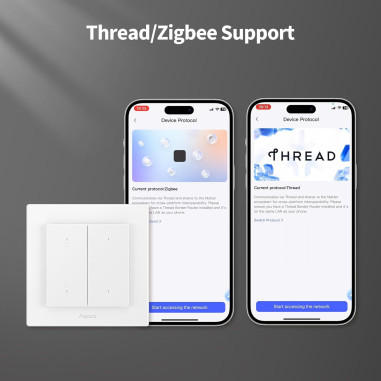 Întrerupător Smart pentru Jaluzele/ Rulouri ZigBee AQARA H2 EU Alb