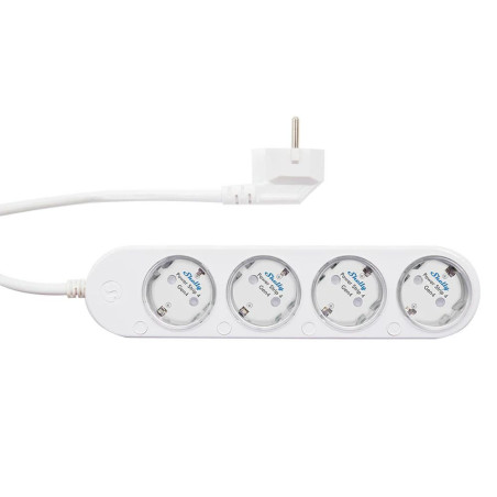 Shelly Power Strip 4 Gen4 - Prelungitor Smart WiFi/ Matter/ ZigBee, Alb