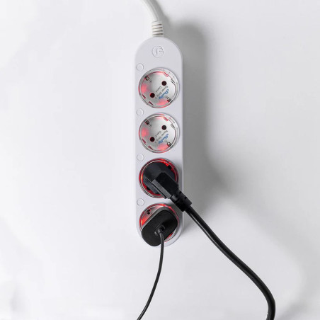 Shelly Power Strip 4 Gen4 - Prelungitor Smart WiFi/ Matter/ ZigBee, Alb