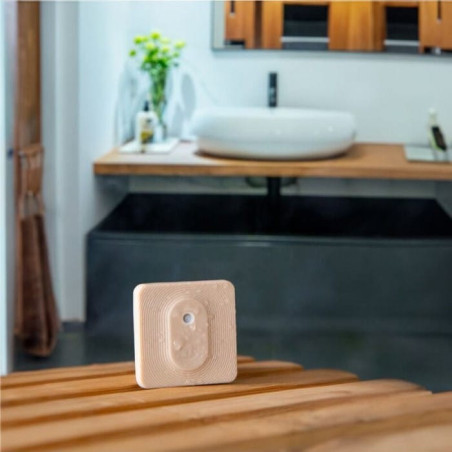 Shelly BLU H&T ZB- Senzor de Temperatură și Umiditate (Bluetooth, Zigbee) - maro