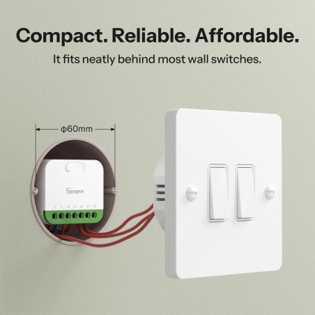 Modul Smart 2 Canale WiFi Matter SONOFF MINI DUO (cu Nul)
