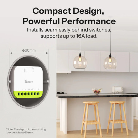 Modul Smart 2 Canale ZigBee SONOFF MINI DUO (cu Nul)
