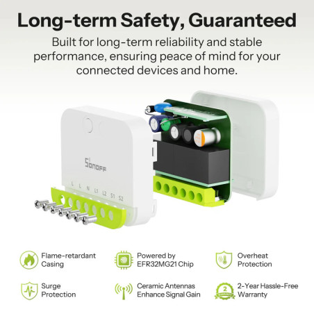Modul Smart 2 Canale ZigBee SONOFF MINI DUO (cu Nul)