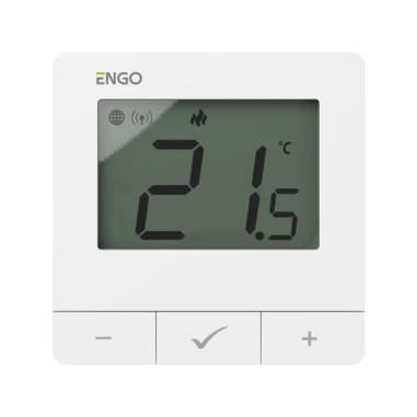 Termostat de cameră cu montaj aparent, 230V, ZigBee + RF 868MHz – ENGO E25-230W