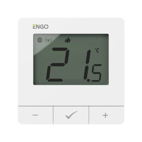 Termostat de cameră cu montaj aparent, 230V, ZigBee + RF 868MHz – ENGO E25-230W