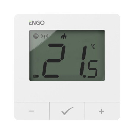 Termostat de cameră cu baterii, ZigBee + RF 868MHz – ENGO E25-BATW