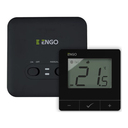 Termostat de cameră Smart WiFi Negru ENGO E20I-B