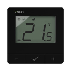 Termostat de cameră Smart WiFi Negru ENGO E20I-B 2