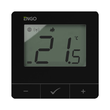 Termostat de cameră Smart WiFi Negru ENGO E20I-B