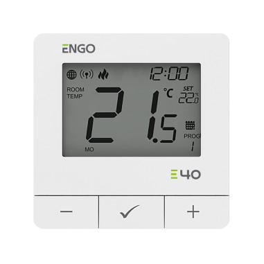 Termostat de cameră cu baterii, ZigBee + RF 868MHz – ENGO E40-BATW
