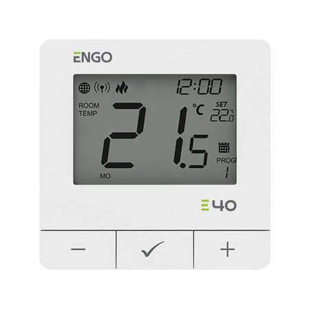 Termostat de cameră cu baterii, ZigBee + RF 868MHz – ENGO E40-BATW