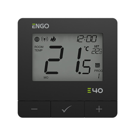 Termostat de cameră cu baterii, ZigBee + RF 868MHz – ENGO E40-BATB