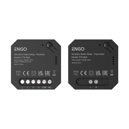 Set Relee wireless RF 868Mhz ENGO ETR-868