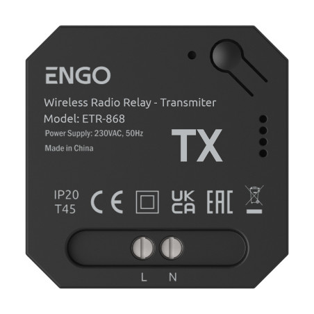 Set Relee wireless RF 868Mhz ENGO ETR-868