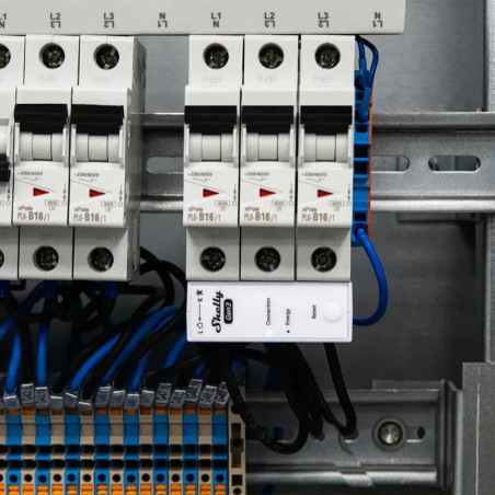 Shelly 3EM-63T Gen3 – cu pin - contor inteligent trifazic WiFi pentru măsurarea consumului de energie
