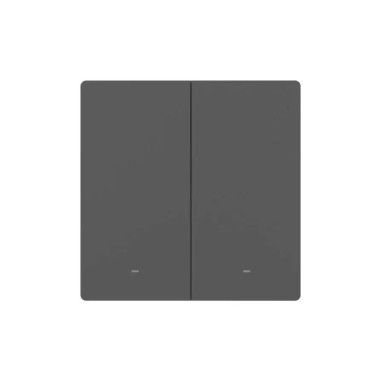 Întrerupător Smart Dublu WiFi Matter SONOFF M5 80 GRI (cu nul)