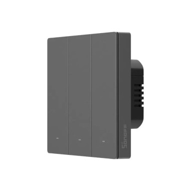 Întrerupător Smart triplu WiFi Matter SONOFF M5 80 GRI (cu nul)
