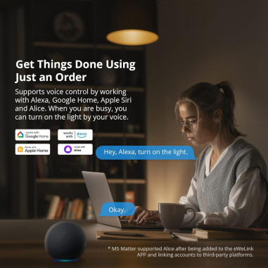 Întrerupător Smart triplu WiFi Matter SONOFF M5 80 GRI (cu nul)