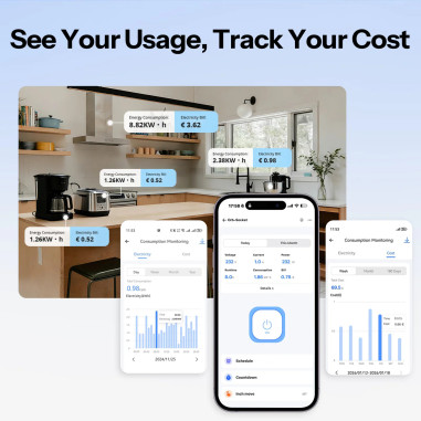 Sonoff Orb Socket WS01 - Priză Smart Schuko 16A cu Monitorizare Consum Matter over WiFi - Alb