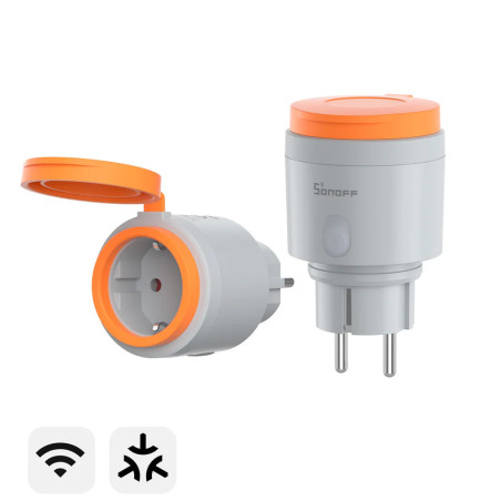 Sonoff iPlug Outdoor (S61STPF-PM-O) - Priză Smart de Exterior cu Monitorizare Consum și Matter over WiFi, 16A, IP44