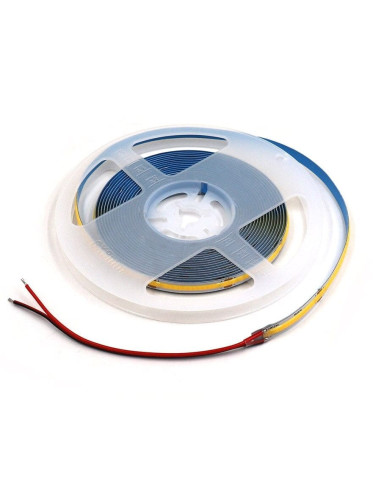 Banda LED COB Alb Cald 480led/m, 3000k, IP20, 12V , 5 Metri, 15W/m HIGH POWER