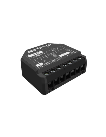 Shelly 2PM Gen3 - releu cu monitorizare consum, 2 canale, 10A, WiFi si Bluetooth